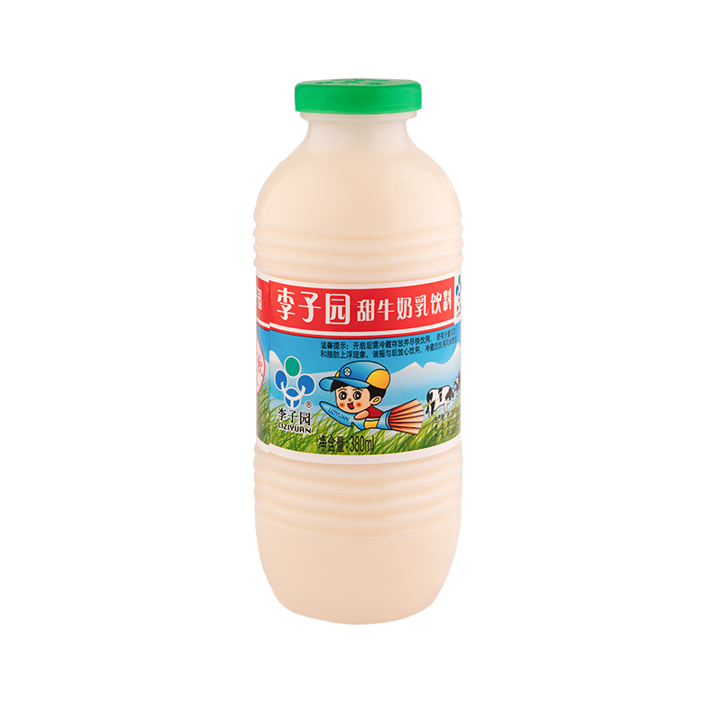 甜牛奶乳饮料，，单瓶净含量380ml