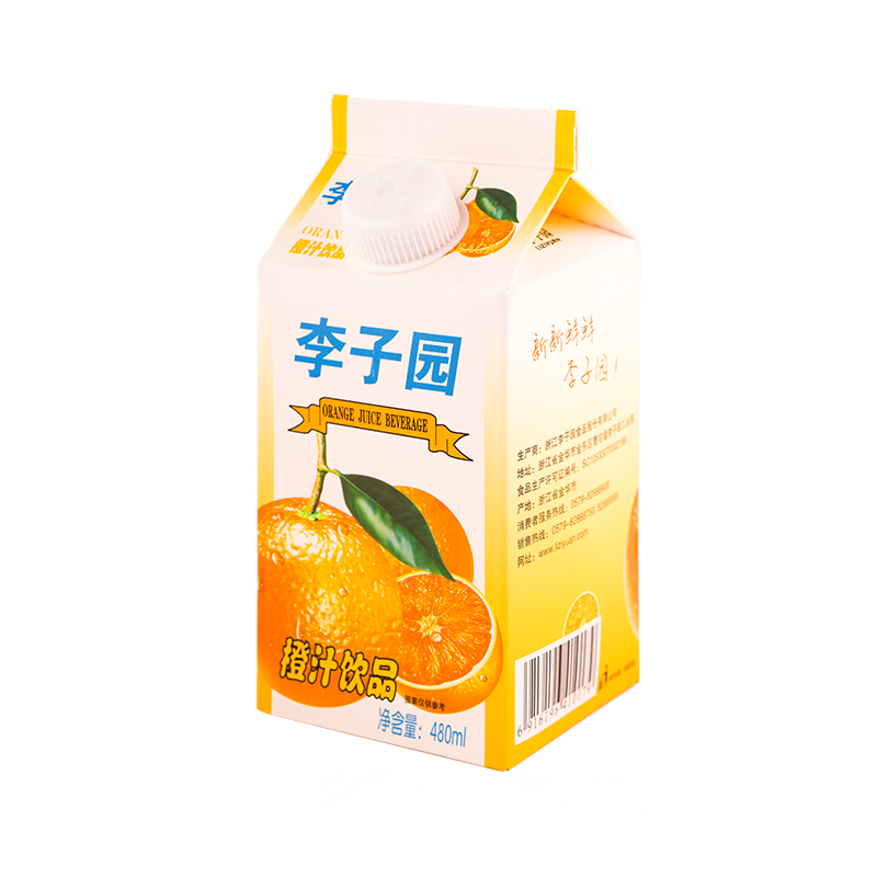 橙汁饮品，单盒净含量480ml