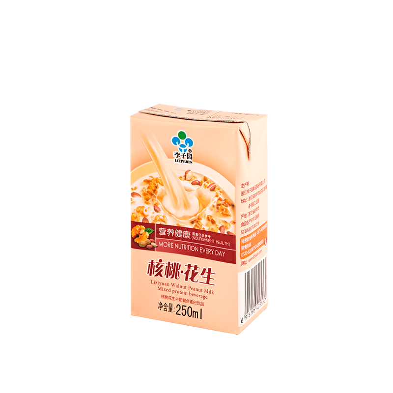 核桃花生牛奶复合蛋白饮品，单瓶净含量250ml
